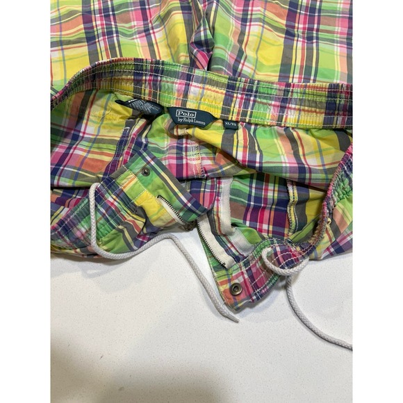 Polo Ralph Lauren Plaid Swim Suit Shorts - Mens XL - Picture 5 of 9